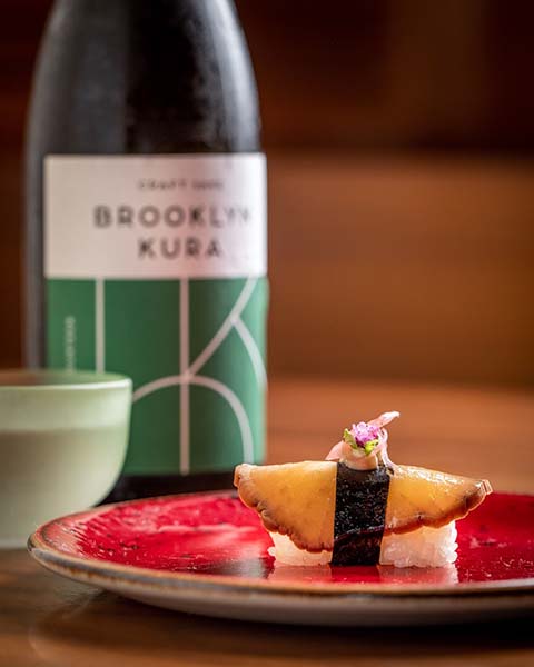 Sushi on a plate at O Ya.